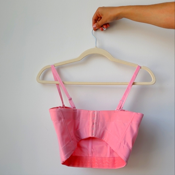 ✨️Any 3 for $15✨️ SHEIN Small Festival Pink Rhinestone Bustier Top - Picture 2 of 13